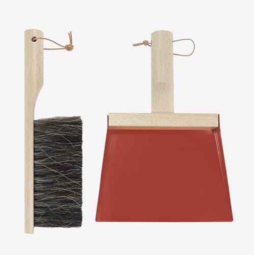 Andrée Jardin - Caja de Pala y escobilla de jardín Clynk - Rojo