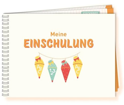 ROTH Gästebuch/Album zur Einschulung, 21x18 cm, 64 Seiten, mit Ringbindung