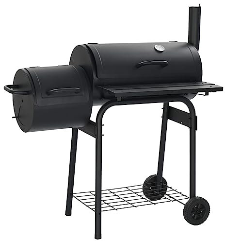 AUUIJKJF Kitchen & Dining Classic Charcoal BBQ Offset Smoker Home & Garden