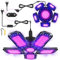 TENDIST 2 Stück Verformbares LED Schwarzlicht 46.5 W, Schwarzlicht UV Lampe mit Stecker und Schalter, Blacklight für Glüh-party, Halloween Dekoration, neon partylicht, bühnenlicht