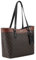 Nine West Damen LIOR Tote, Braunes Logo, Mehrfarbig