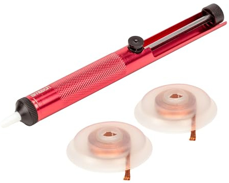 Amtech - Desoldering Pump Kit for Removing Unwanted Solder, Home DIY, Easy to Use, Lockable Spring Plunger for Accurate Extraction, Comfortable Grip
