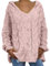 KKvoPiQ Damen Hoodie Sweatjacke Winter Warm Kapuzenpullover - Kapuzenpulli Weiß Mädchen 134 - Warme Damenpullover Jumper Knit Hoodie Strickjacke Grobstrick-Cardigan Lang Winter Mit Kapuze