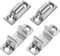 BEBEMOKO Universal-Glasplattenbefestigungen für Dunstabzugshauben, Metallriegel für einfache Selbstmontage, kompatibel mit mehreren Marken, ideal für Küchen-Upgrades und Reparaturen, 4 Stück