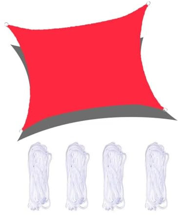 Voile d'ombrage carré imperméable 2 x 2 m pour jardin, piscine, plage, protection UV 95 %