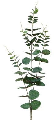 Künstlicher Eukalyptuszweig 78cm - Kunstzweig Eukalyptus - Zweige Blätterzweige Dekozweige - Kunstblumen Deko Zweig - Hochzeitsdeko Frühlingsdeko Osterdeko - Grün