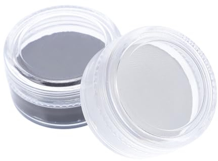 ARTSEWPLY 2 Pièces Kit De Maquillage Pour Halloween Peinture Pour Le Visage Noire Et Blanche Pour Déguisement Et Cosplay