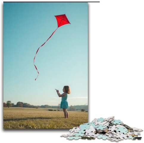 Puzzle für Erwachsene Drachen steigen Lassen 1000 Teile Holzpuzzle für Erwachsene und Kinder ab 12 Jahren 1000 Teile (75 x 50 cm)