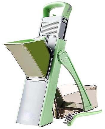 Coupe-légumes， Hachoir à légumes réglable for pommes de terre, fromage, ail et verts - 15 x 16 37 cm