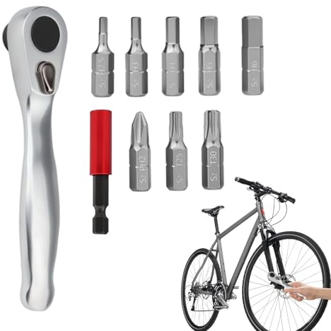 Cycling Multi Tool - Multifunctional Long Lasting Bicycle Wrench Gadget - Mountain Bikes Tool Kit - for Men Women Road Riding Travel Urgency Maintenance Outdoor Daily Home Care