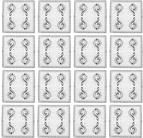 Yardwe 100 Stück Servietten mit Notenmotiv: Partyzubehör zum Thema Musik – Tischdekoration für Hochzeitsessen und Feiertage – gemusterte Papierservietten