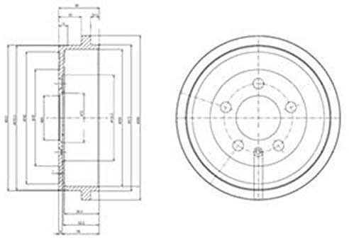 Delphi BF463 - Bremstrommel