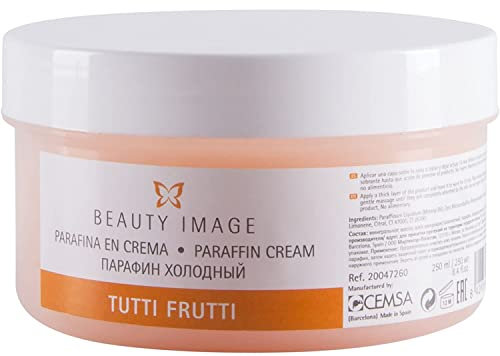 Paraffine pour Mains et Pieds - Bain de Paraffine pour Mains - Traitement Idéal pour les Inconforts - Effet Crème-Sauna - 250 ml - 190 gr - Arôme Tutti Frutti