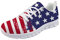 Coloranimal Leichte Laufschuhe, Laufschuhe, Jogger-Sneakers, amerikanische Flagge, bedruckt, Schnürschuhe, - US-Flagge - Größe: 41 EU