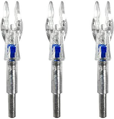 SHARROW 3pcs/ 6pcs Bogenschießen Leuchtnocken Beleuchtete Pfeil Nocken Automatisch Leuchtnocken Licht Arrow Nock Pfeilnocke für ID 4.2mm Carbon Pfeilshafts (Blau, 3 Stück)