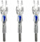 SHARROW 3pcs/ 6pcs Bogenschießen Leuchtnocken Beleuchtete Pfeil Nocken Automatisch Leuchtnocken Licht Arrow Nock Pfeilnocke für ID 4.2mm Carbon Pfeilshafts (Blau, 3 Stück)