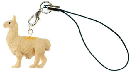 Miniblings Lama Alpaka Handyanhänger Handyschmuck Dromedar Tier Kamel Gummi- Handmade Modeschmuck I Anhänger Handyschmuck Schlüsselanhänger