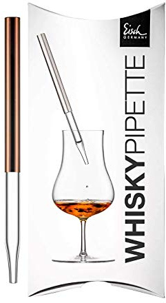 Eisch Gentleman Whisky Pipette dans Cadeau - Cuivre