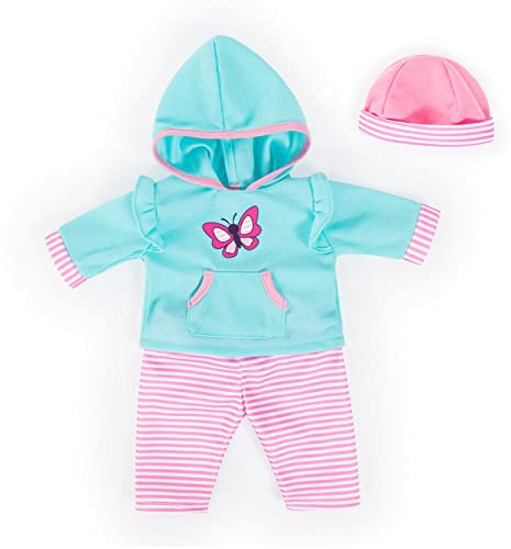 Bayer Design 83875AA Puppenkleidung, Puppenoutfit 33-38 cm, mehrteilige Puppenanziehsachen, Puppenzubehör