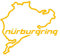 Porfeet Auto Aufkleber, Nürburgring Karte Lustige Auto LKW Fahrzeug Reflektierende Abziehbilder Aufkleber Dekoration Gelb