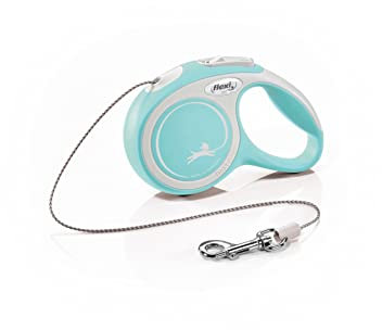flexi Rollleine New Comfort - XS - Seil 3 m, hellblau