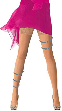 BAHNER Stützstrumpfhose Cellulite für Damen, Premium haltlose Strumpfhose, Strumpf, Strümpfe für Frauen, Figur formend, für schöne Beine, Entspannung der Beine, Shapingeffekt, blickdicht (M, Make Up)