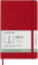 Moleskine - 18 Monate Wochenplaner, Terminkalender 2022/2023, Wochenplaner im Festen Einband und Gummibandverschluss, Maß Large 13 x 21 cm, Farbe: Scharlachrot