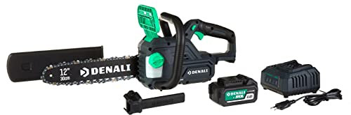 Amazon-Marke: Denali by SKIL Bürstenloses 30 cm Kettensäge-Set (12 Zoll) mit 18 V (20 V MAX), inklusive 4,0-Ah-Lithium-Akku und Ladegerät