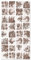 Panorama Tapis Vinyle du Sol Cuisine Salle de Bain - Différentes Tailles - (Carreaux Ciments Séville Brun 60x110 cm)