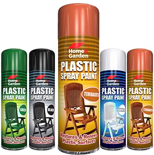 Classic Signature - Plastic Spray Paint 300ml / Pair of Disposable Gloves, Aerosol Spray used for Metal Wood and Plastic and Glass (1 Pack, Terracotta)