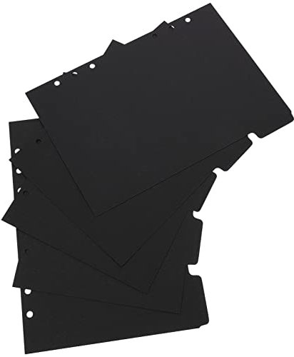 PATKAW A5-Ordner-Trennblätter 15-Teilige Papierregister-Trennblätter 6-Loch- -Trennblätter Notizbuch-Trennblätter Trennblätter Für 6 Ringbücher