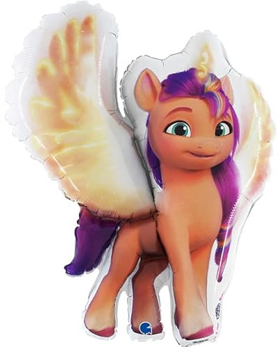 Toyland® 29-Zoll-Folienballon in Sunny Alicorn-Form – My Little Pony-Partydekorationen für Kinder