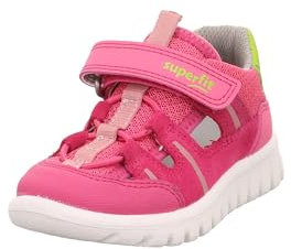 Superfit Mädchen Sport7 Mini Sneaker, Pink Grün 5500, 29 EU Weit