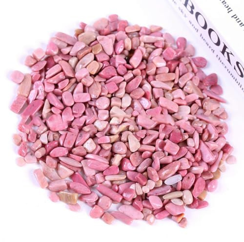 100/300/500g Natural Stones Gravel Crystals Chip Quartz Minerals Healing Tumbled Agates Specimen Gemstones Aquarium Decor 5-7mm-Redwood grain stone-300g