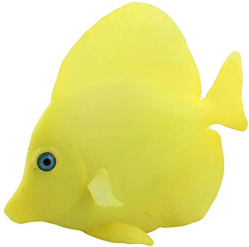 XYWHPGV Aquarium Tank Schwimmender Saugnapf Glühender Fisch Lila Tang Ornament Gelb(061aa 7248c ec67d 7ca8f 4bdd7 0802a
