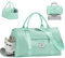 FIORETTO Damen-Sporttasche, Reisetasche mit Schuhfach und Nasstasche, Weekender, Übernachtungstasche, Krankenhaustasche, Handgepäcktascheg Grün