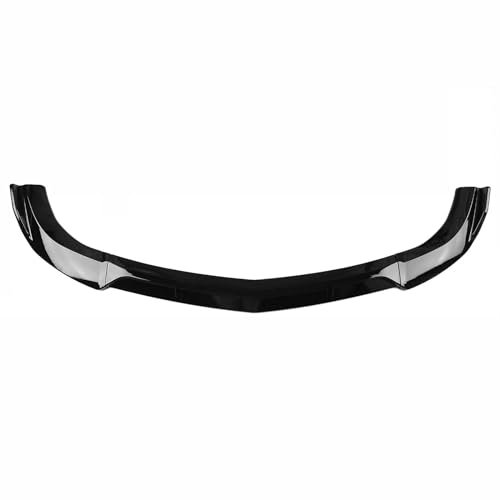 TWOMEM Frontspoiler Protector Glänzend Schwarze Frontstoßstangen-Spoilerlippe Für Mercedes Für Benz C-Klasse W204 2008–2014 C200 C250 C300 Blade Splitter