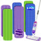 Almohadillas reutilizables compatibles con Swiffer PowerMop, almohadillas de microfibra para fregona de repuesto, cabezales de fregona de repuesto para mopa Swiffer Mop, fregona de piso, recambios