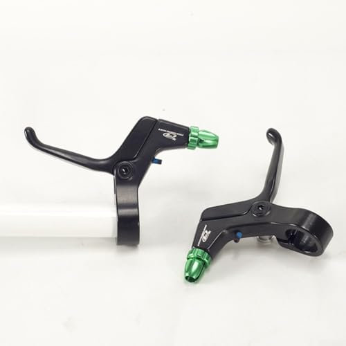 Bremshebel, Aluminiumlegierung, 2 Finger, leichter Bremshebel für Mountainbike, Kinderfahrrad, , Grün, 2 Stück