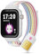 SaveFamily SaveWatch+ Kinder Smartwatch mit Telekom SIM-Karte + 30€ Amazon-Gutschein nach Registrierung - Kinderuhr mit GPS und Anruf Funktion, Nachrichten, Schulmodus, SOS (Regenbogen | Weiß)