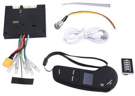 Ashikoi Dual Drive Elektro-Skateboard-Nabenmotor-Kits, ESC und Fernbedienung, elektrisches Skateboard, Longboard, Steuerplatine (Steuerung A), langlebig, einfach zu installieren, einfach zu bedienen