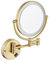 LED Makeup Mirror with Lights and 10X Magnification, Double Sided Wall Mounted 360° Swivel Extendable Vanity Mirror,Brushed Gold,USB (Color : Nickel,