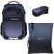 Elephant Schulrucksack 3 Teile Set Hero Signature Jungen Mädchen Rucksack Mäppchen Box Sportbeutel Attach Bag rtmb (Black Cube 12868)