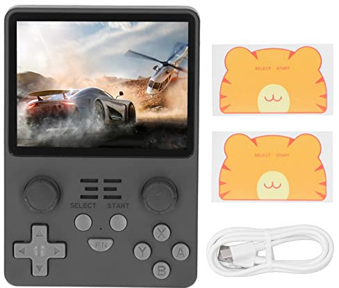 Console Rétro RGB20S, Console de Jeu Portable, Console de Jeu Rétro, Divers Jeux, écran 3,5 Pouces, Machine de Jeu Haute Résolution (16G+128G)