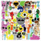 GUUIESMU Sprunki Stickers, 55 Pcs, Multicolor, Cartoon, PVC, Wasserfest, für glatte Oberflächen
