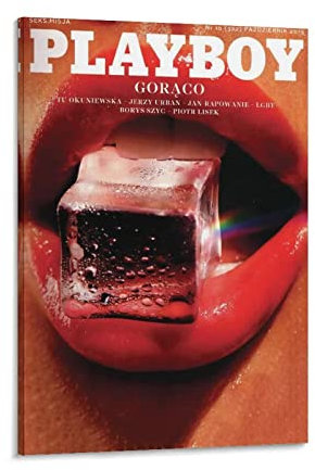 HSYIFF GemäLde Auf Leinwand Senza Cornice 50 * 70cm Play Boy American Men's Adult Magazine Poster Decorazione Soggiorno Camera da letto Pittura