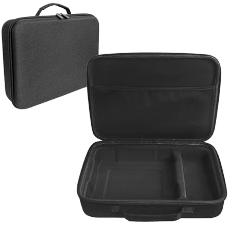 JOYSOG Hartschalen-Organizer-Tasche für Ecovacs Mini-Fensterreinigungsroboter, schützende Tragetasche (35 x 25,5 x 8,5 cm) (schwarz)