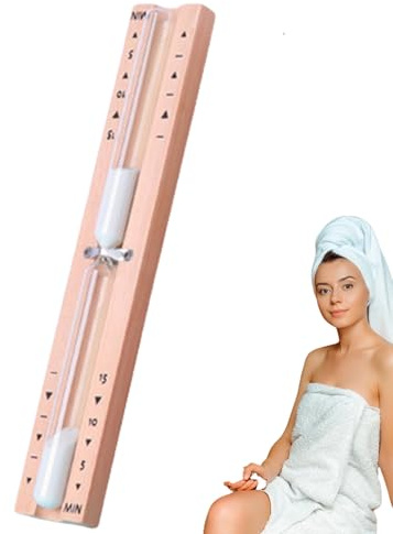 Sablier de Sauna | 30 Minutes | Horloge de Sable | Résistant à la Chaleur Décoration Murale Horloge de contrôle précis pour Spa, Salle de Bain, Salle de Douche