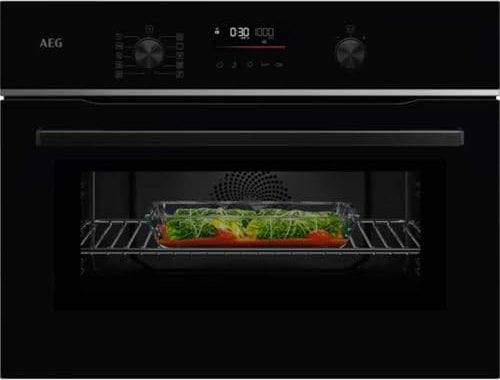 AEG TK6NK501B 6000 CombiQuick 44l Built-in Smart Microwave Oven - Black