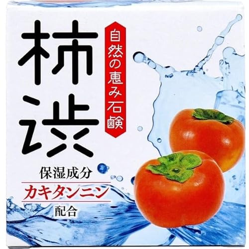Jabón de tanino de caqui, 80 g, jabón limpiador japonés con extracto de kakishibu, fabricado en Japón